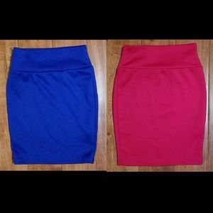Bundle of 2 girls Lularoe Cassie pencil skirts
